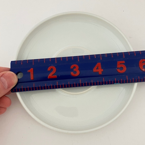 Flat Cup & Saucer Set Bauhaus White by TREND PACIFIC - RARE find - Picture 6 of 14